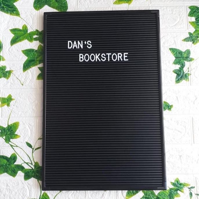

BEBAS ONGKIR - OFFICE Black Letter Board PB4530AP Papan Nama Ukuran 45x30cm Premium