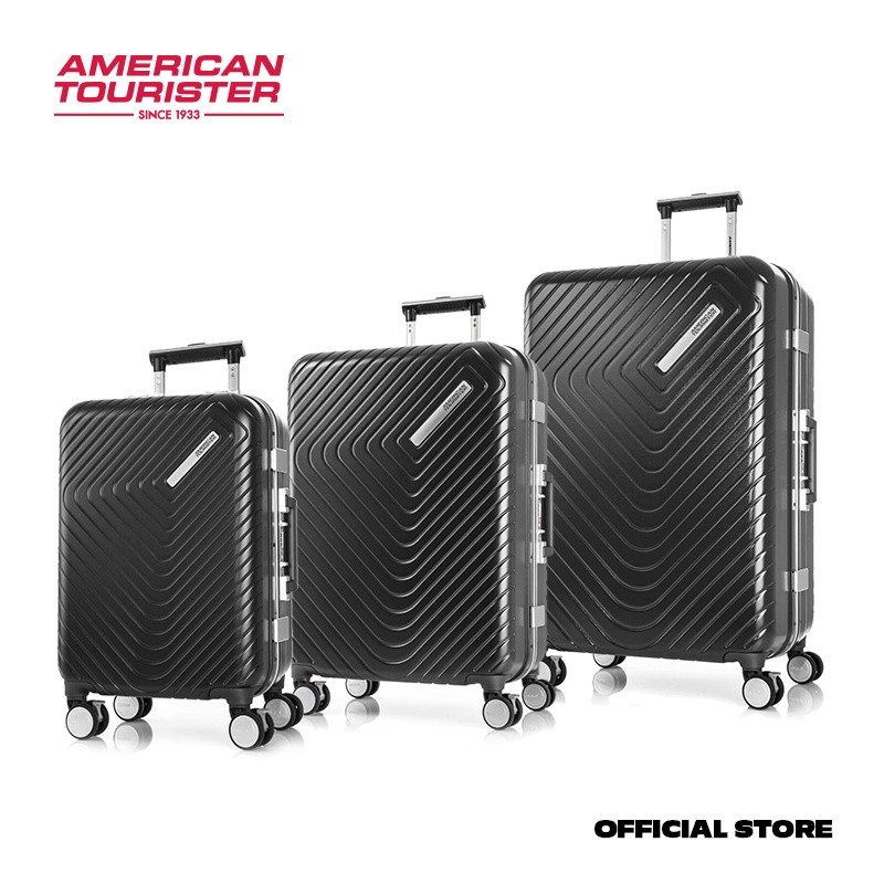 3Pcs Set Koper Hardcase American Tourister Esquino - Anthracite