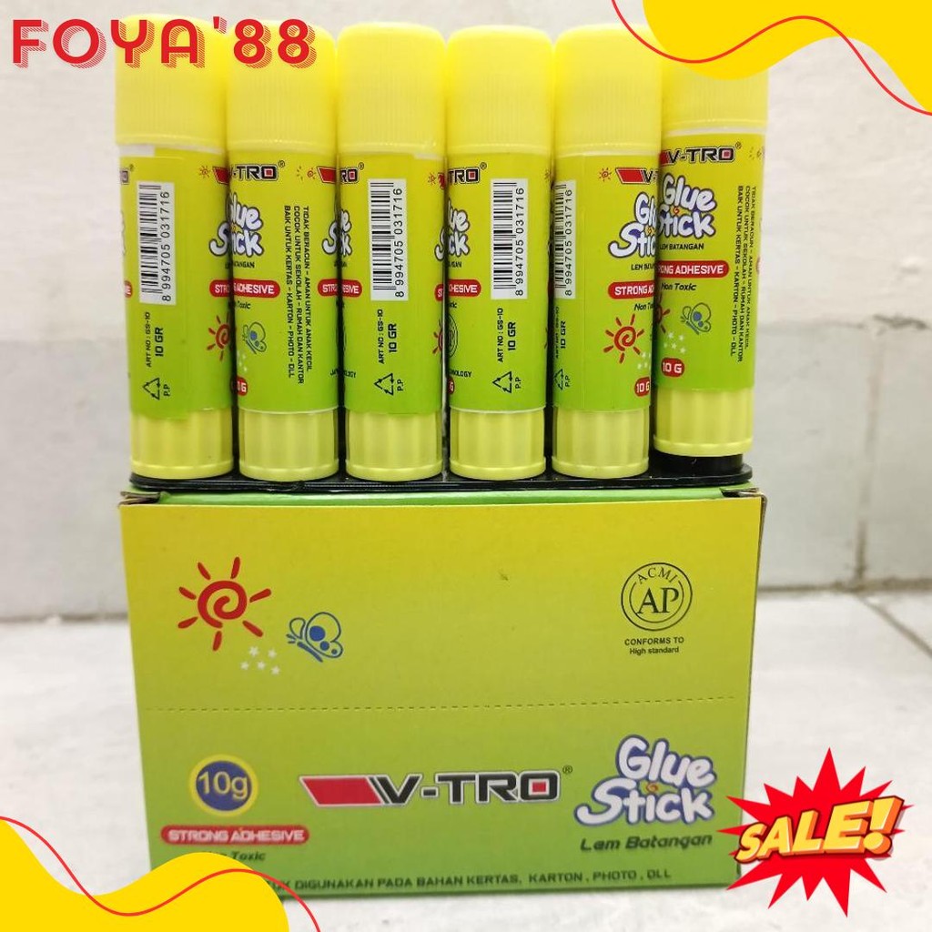 

Lem Glue Stick V - Tro Non Txic Isi 24 Pcs Terlaris! Produk Ini Banyak Dicari