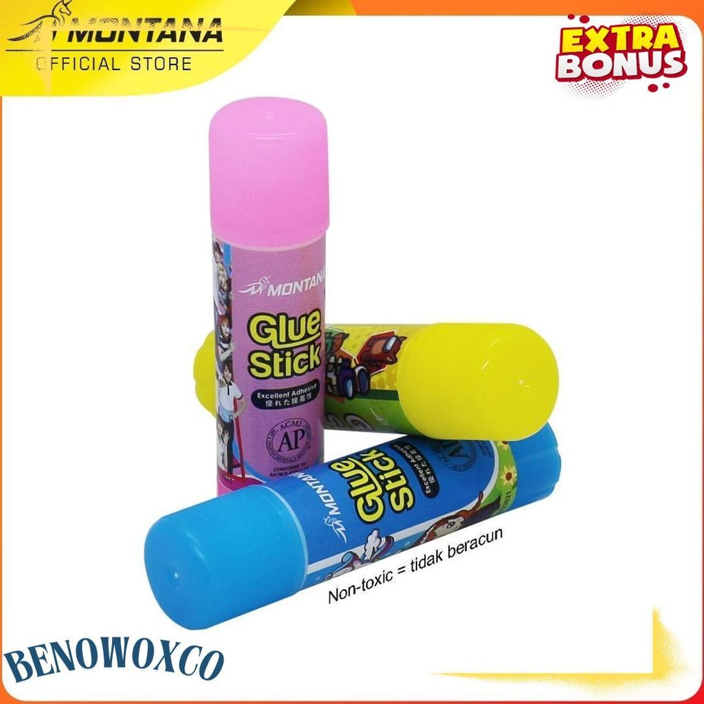 

Montana Glue Stick Fancy 10G 24 Pcs Excellent Adhesive Lem Batang Perekat Gsf-10 / 10Gr - Box Terlaris! Produk Ini Banyak Dicari