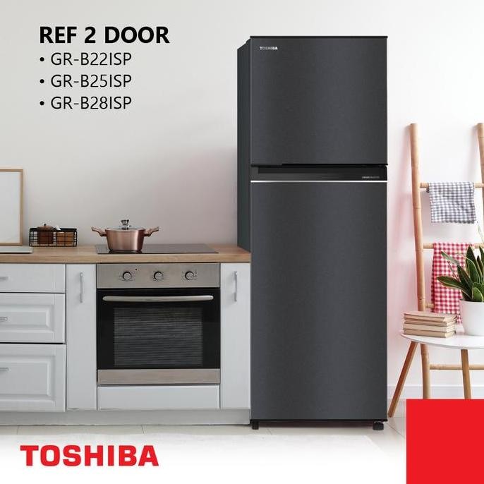 Promo Toshiba Kulkas 2 Pintu Gr-B22Isp Kapasitas 180L - Non Inverter