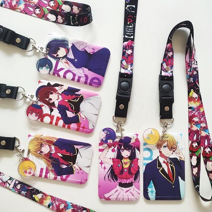 

READY ID Card Holder Name Tag Lanyard / Kalung Wadah Kartu Anime Oshi No Ko NEW