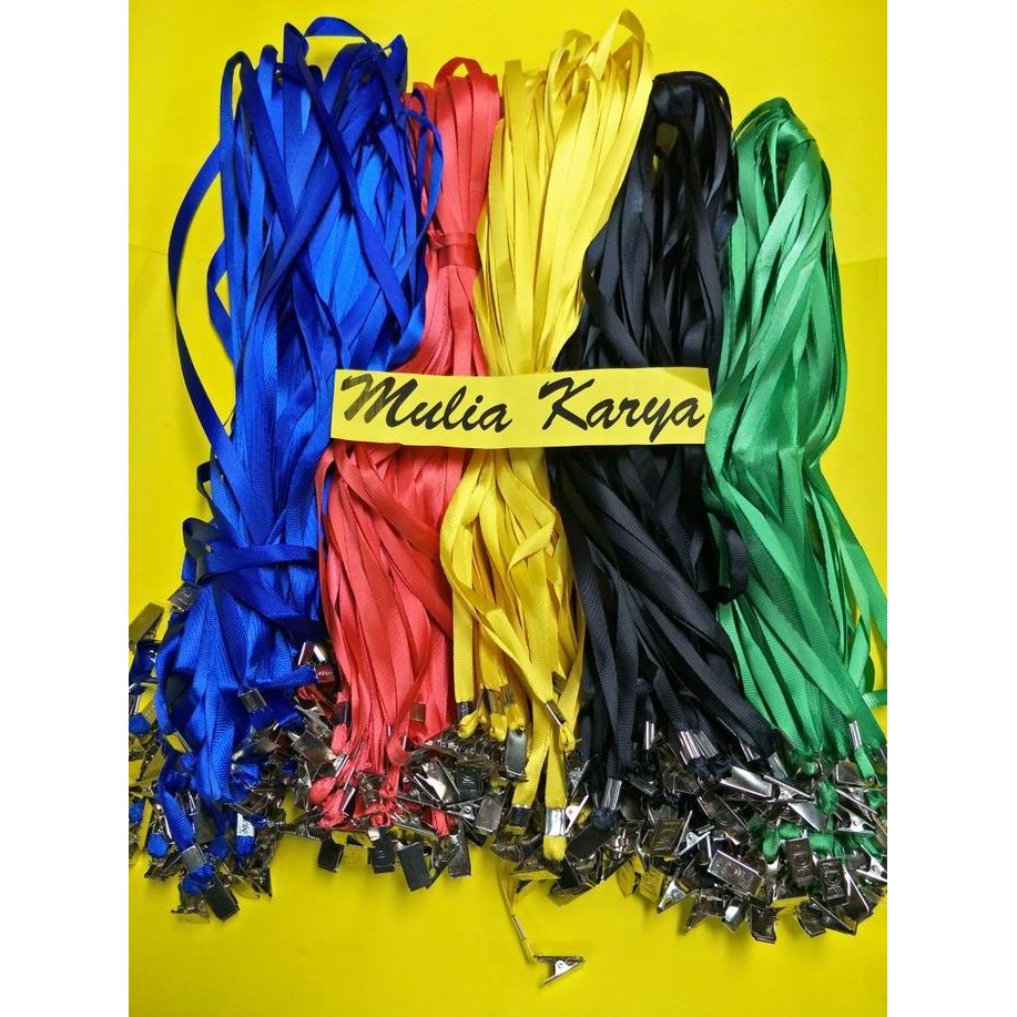 

READY Tali Lanyard / Tali Name tag Taiwan dengan Penjepit Besi NEW