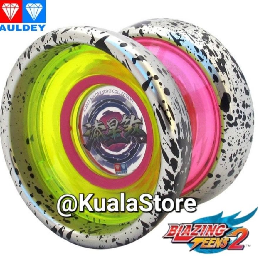 NEWW Mainan Yoyo Auldey Original Blazing Teens Star Evil Flame Tiger Profesional Yoyo Kuala Store Un