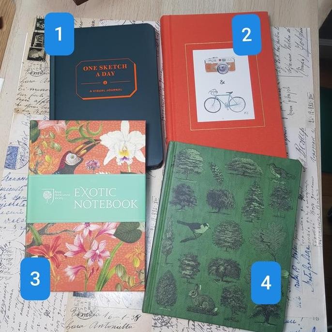 

READY Journal, 1 day 1 sketch, etc, utk Bujo, Diary, Planner NEW