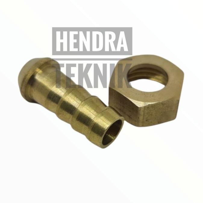 KNH - NEPEL KOMPRESOR NIPPLE COMPRESSOR NEPEL SELANG KOMPRESOR 1/4" KUNINGAN