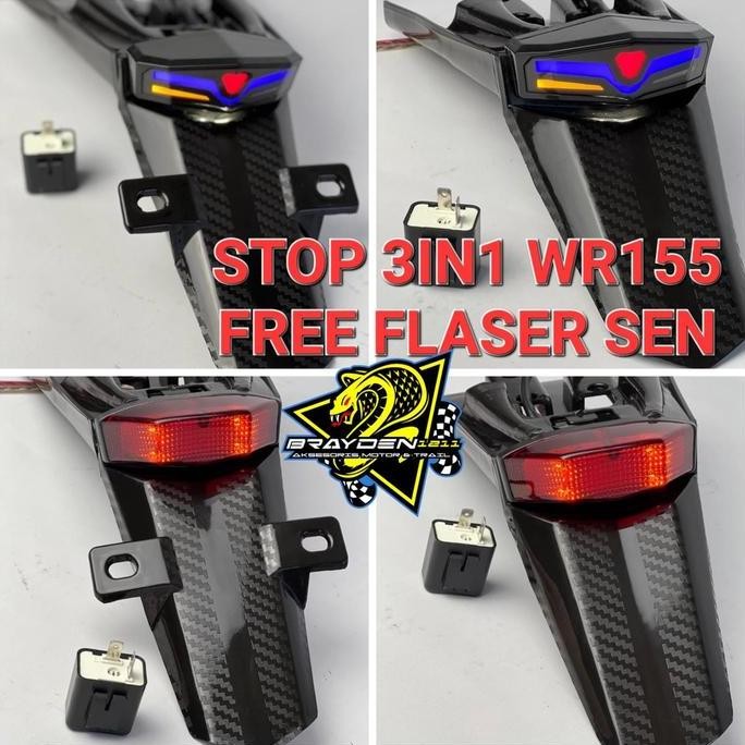 Tersedia STOP LAMP 3IN1 WR155 / LAMPU STOP WR155 / STOP LAMP WR155