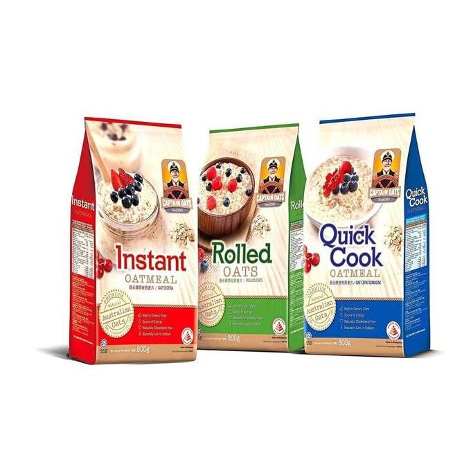 

Captain Oats Instant Oatmeal 800Gr | Captainoats Oatmeal Instan Terlaris