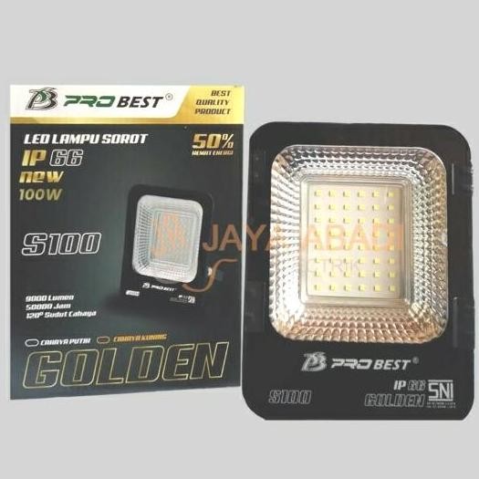 Tersedia Lampu Sorot Led Lampu Tembak Led 100w 100 Watt ProBest Golden