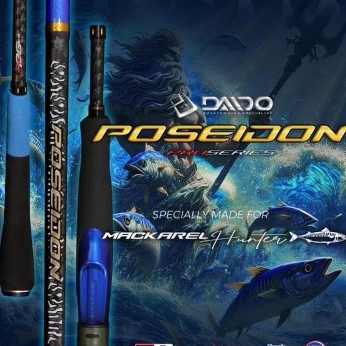 Tersedia Joran Pancing light jigging daido mackarel 180cm pe1-3 pe2-4