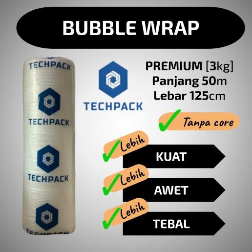 

Plastik Bubble Wrap Roll Bening Putih 125 Cm X 50 M Tebal 125Cm X 50M Teca Bable Bubblewrap Buble