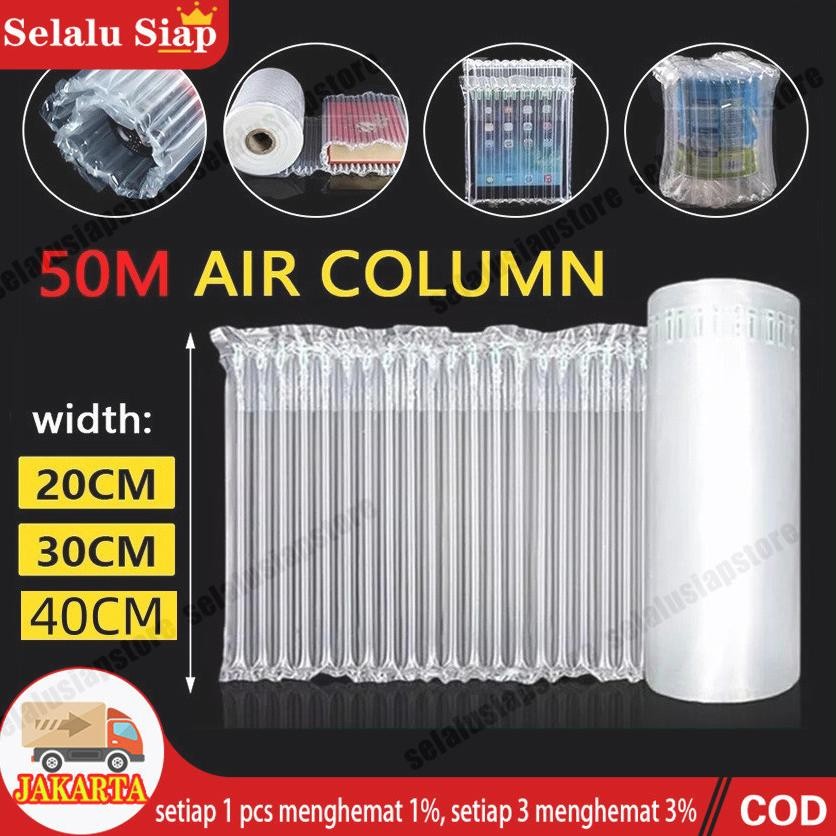 

Produk Baru!! Bubble Wrap Anti Pecah 50m - Air Bag Inflatable Cushion Roll Packing Ekstra Tebal