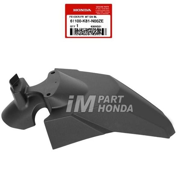 61100-K81-N00Ze Slebor Spakbor Depan Beat Eco Street K81 2016 - 2019 Hitam Dof