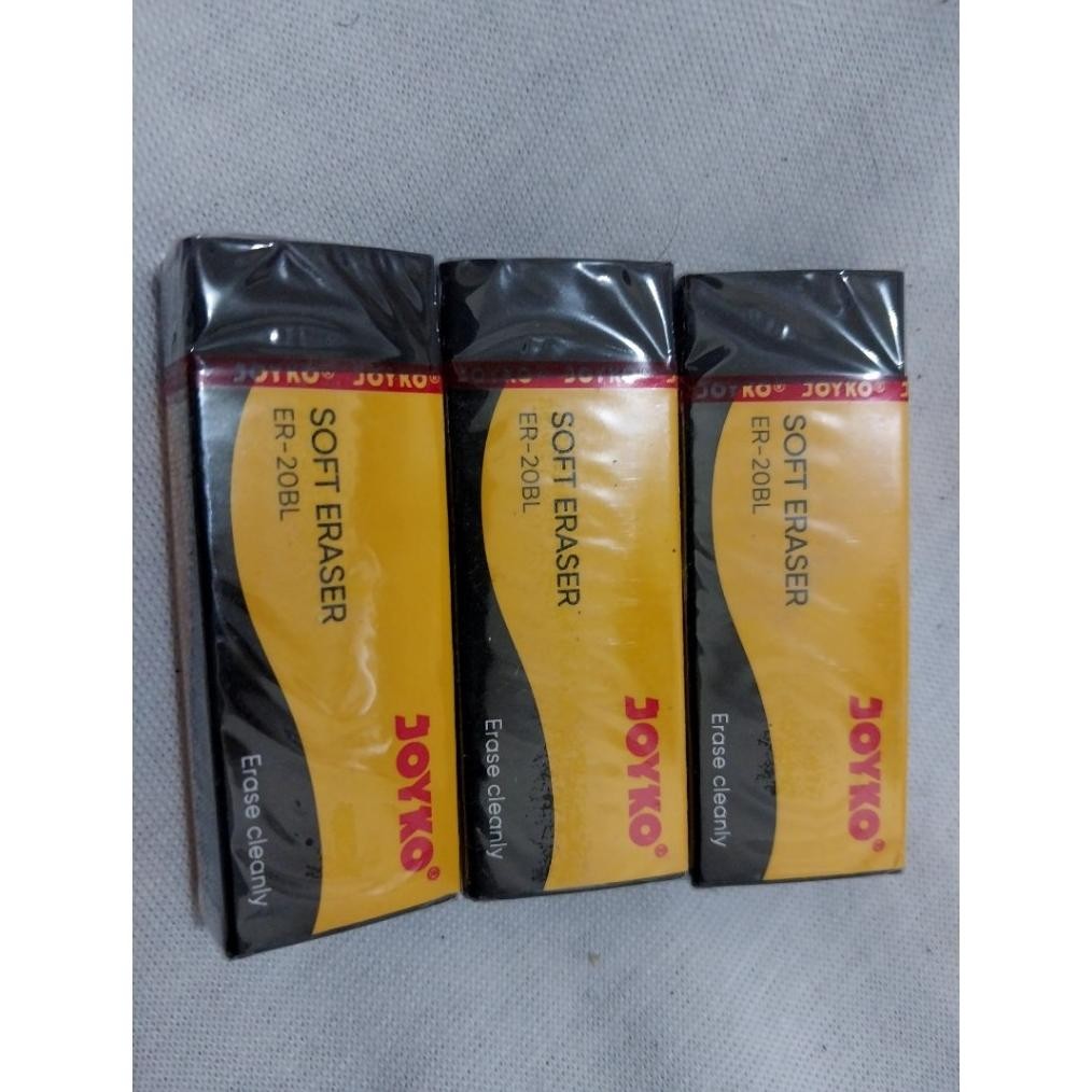 

Eraser Penghapus Joyko 526-B40BL Hitam Bersih / penghapus joyko ukuran kecil / penghapus pensil 2b joyko
