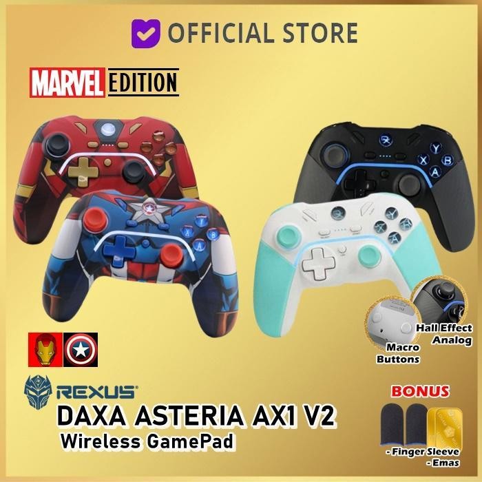 Rexus Daxa Asteria Ax1 V2 Gen 2 Wireless Gamepad Joystick Ax 1 Original Dan Terpercaya