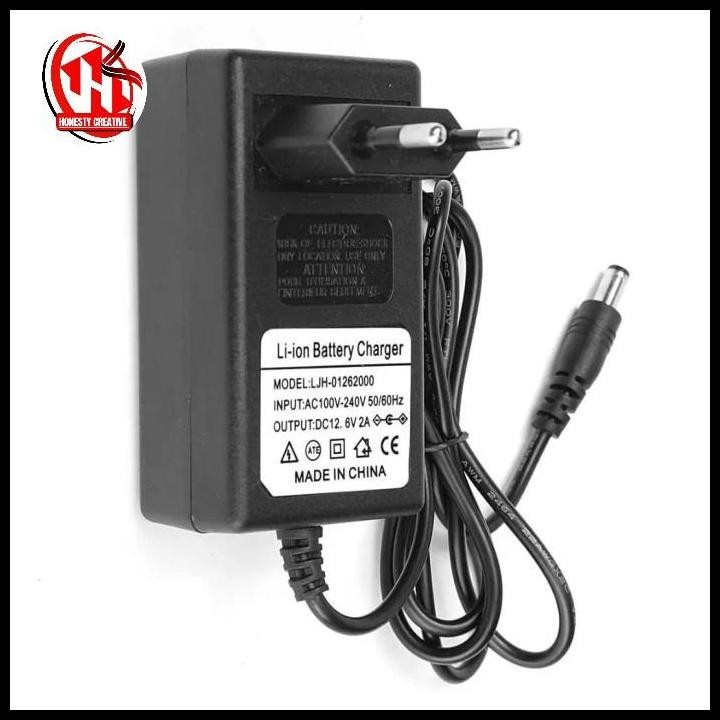 Terlaris Charger Batre Lithium Li-Ion 12Volt 2Amper Good Quality