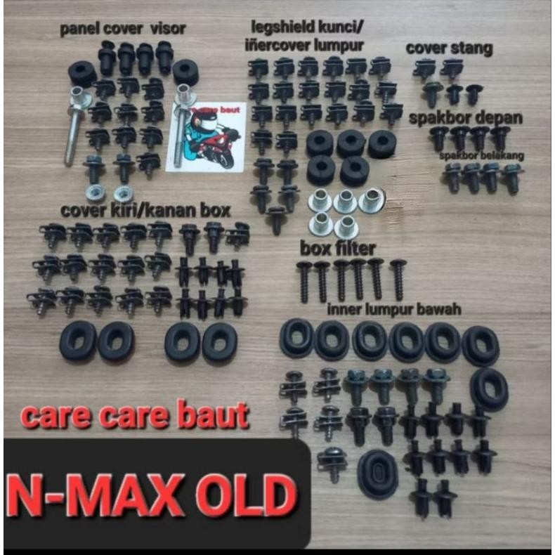 Produk Baru Baut Body Full Set Yamaha NMAX Old - Baut Motor Komplit Fullbody