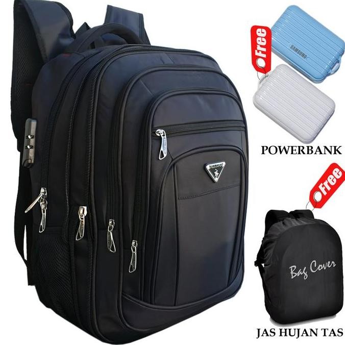 [JURAGAN TAS] RANSEL POLO SUPER IMPORT ORI UKURAN 20 INCHI JUMBO TAS PRIA TAS RANSEL KUNCI SMARTLOCK