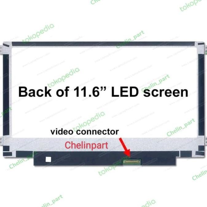 Led Lcd Laptop Zyrex Sky 232 Mini 11.6 inci 30 Pin Kiri Kanan