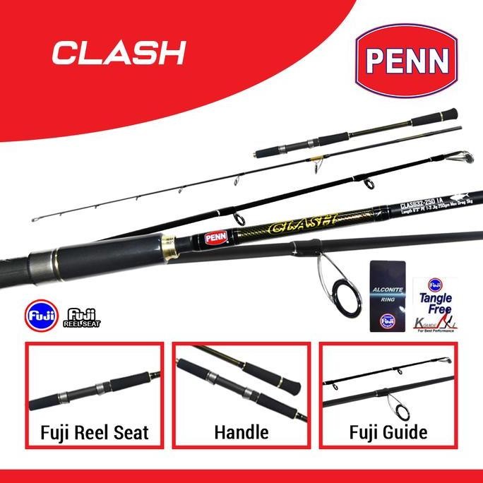 Tersedia JORAN PANCING LAUT PENN CLASH SPINNING & OH FULL FUJI MATERIAL CARBON