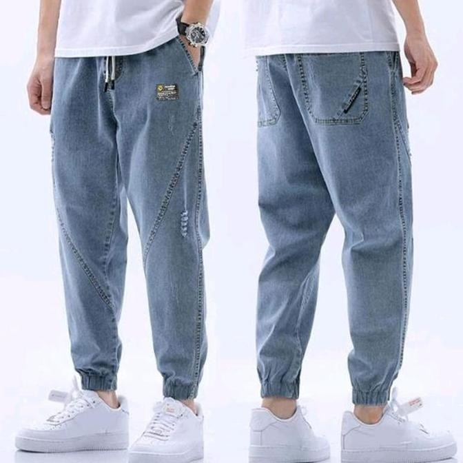 Celana Joger Jeans Sobek Pria Yang Lagi Treen/Celana Jogger Pria Premium daps