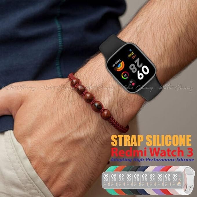 (Allthebest) Strap Silikon Strap Tali Smartwatch for Redmi Watch 3 Mi Watch 3
