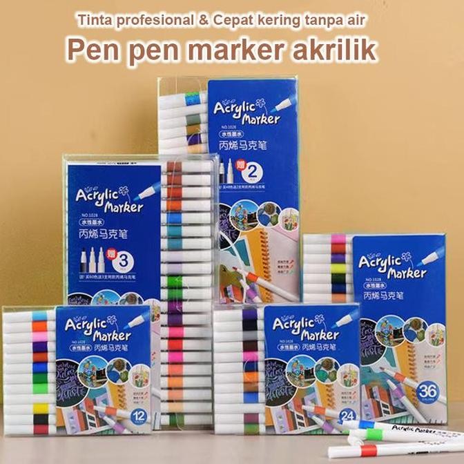 

PEN AKRILIK MARKER WARNA SET KERING TAHAN AIR SPIDOL MARKER ACRYLIC PAINTER MENGGAMBAR KREATIVITAS SENI EDUKASI ANAK PERALATAN SEKOLAN SPIDOL TERBARU ASLI 100% ORIGINAL OFFICIAL MODERN GARANSI BRAND TERLARIS DISKON GROSIR COD TREND 2025 NEGO BAYAR DI