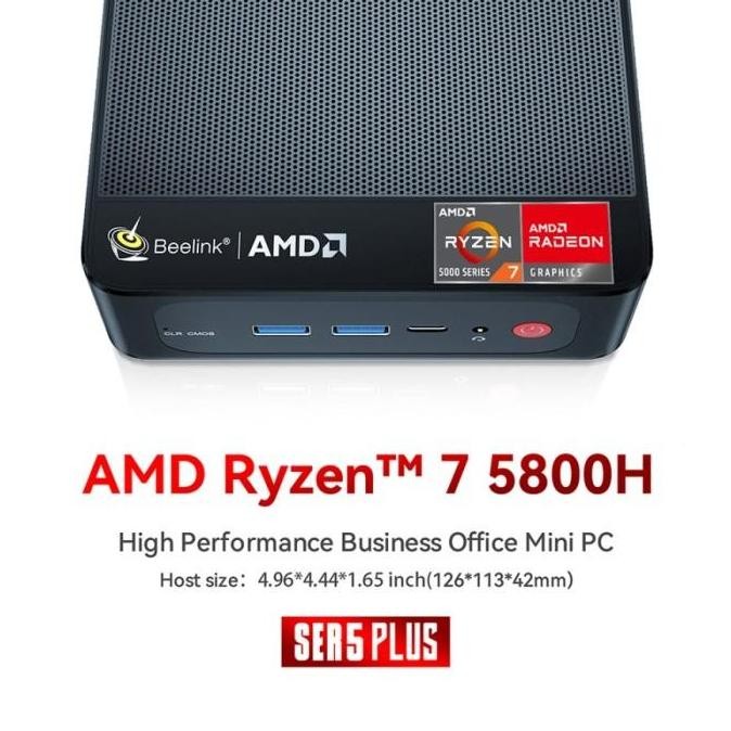 Mini PC Beelink SER5 Pro 5800H AMD Ryzen7 32/500GB NVMe Windows 11 Pro