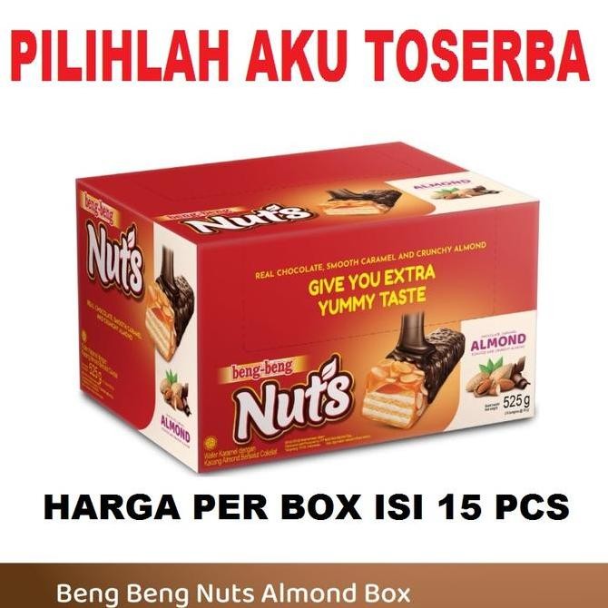

Beng Beng Nuts Almond Chocolate Isi 15Pcs @ 35Gr - ( Harga Per Box )