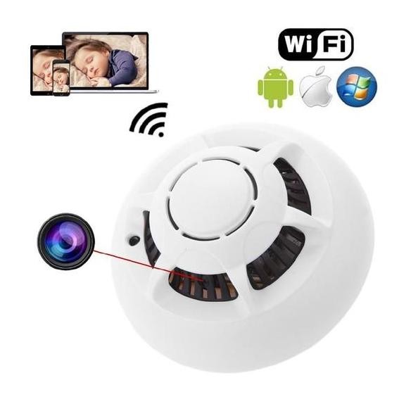 Wireless Hidden Security Wifi Camera Smoke Detector Dummy