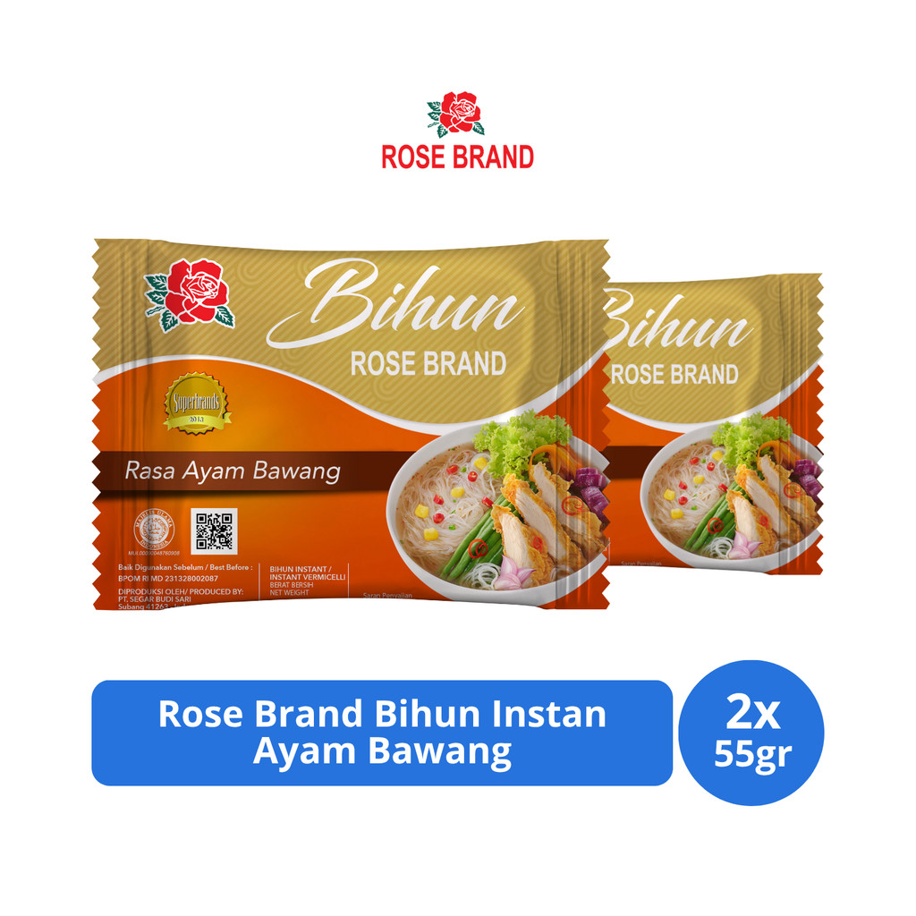 

Rose Brand Bihun Instan Ayam Bawang 55gr x 2 pcs