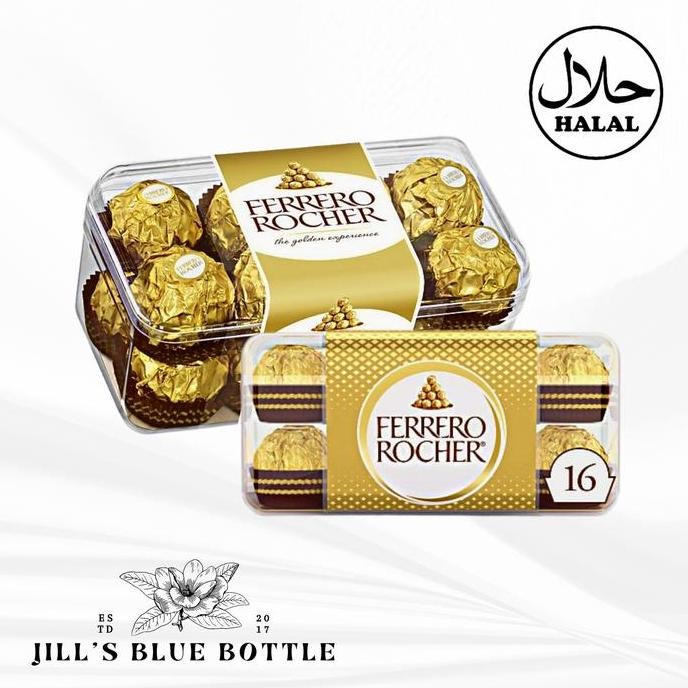 

Ferrero Rocher T16 Chocolate / Coklat Isi 16