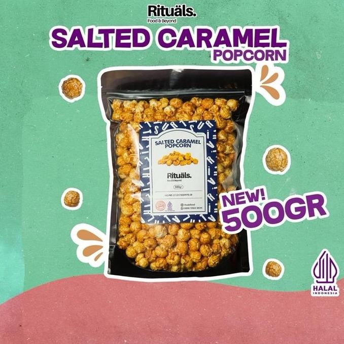 

Salted Caramel Popcorn 500Gr Ukuran Xxl - Snack Jagung Cemilan Crispy By Rituals Food