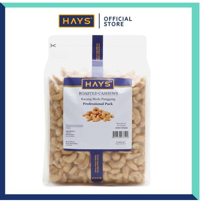 

Hays Kacang Mede Panggang 1 Kg Mete Mente / Roasted Cashew 1 Kg