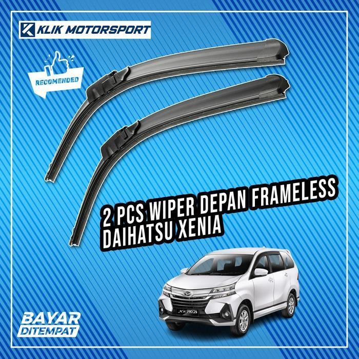 Wiper Grand New Xenia 2017 - 2019 / Wiper Mobil Frameless 1 Set Depan