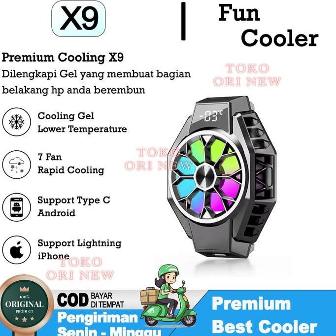 Funcooler X9 Gaming Cooler HP Cooling fan Pendingin Kipas android ipho