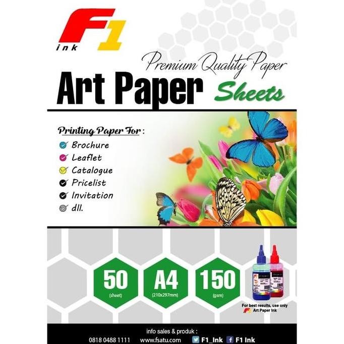 

baru Kertas Art Paper Ukuran A4 100 Lembar 150gsm