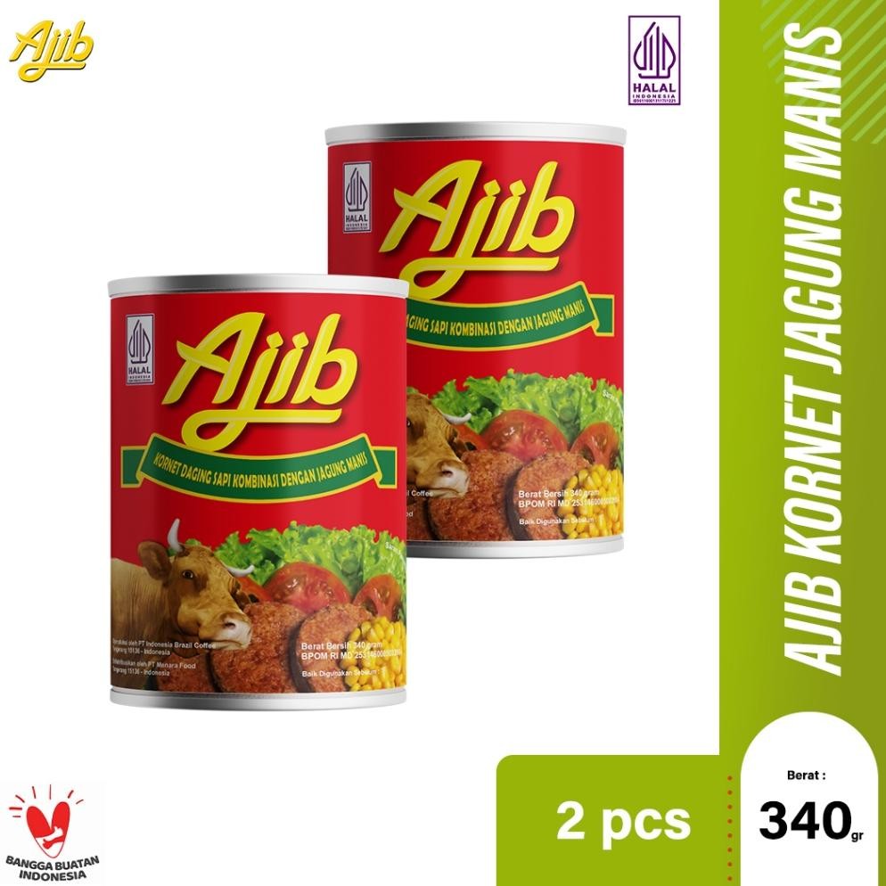

ready Ajib Kornet Daging Sapi Dengan Jagung 340gr - Isi 2pcs murah