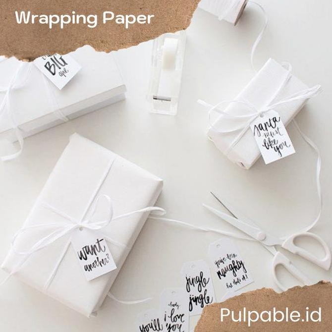 

ready stock White Wrapping Paper / Kertas doorslag putih
