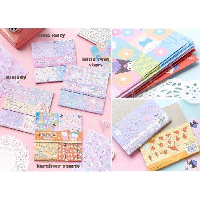 

baru kertas origami hello kitty melody little twin karakter sanrio original