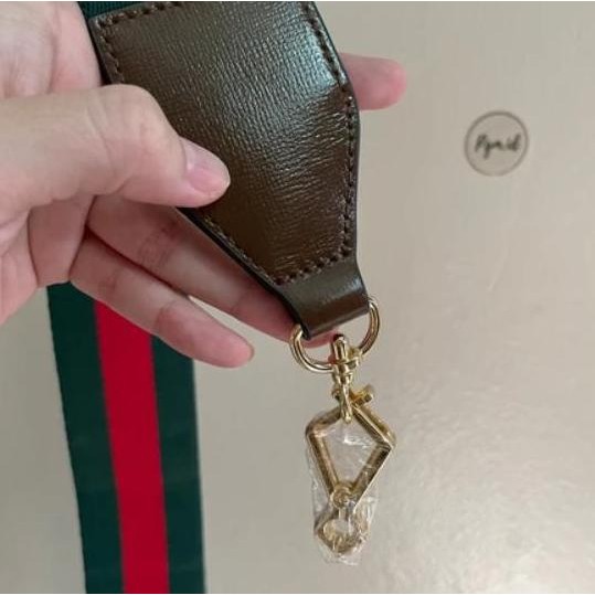 Murah Bag Strap Premium Gucc Gg Horsebit Neo Tali Tas Vintage Green Red