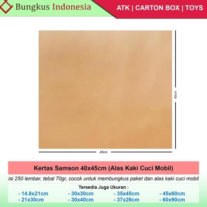 

baru Kertas Samson 40x45cm Alas Cuci Mobil 70gr
