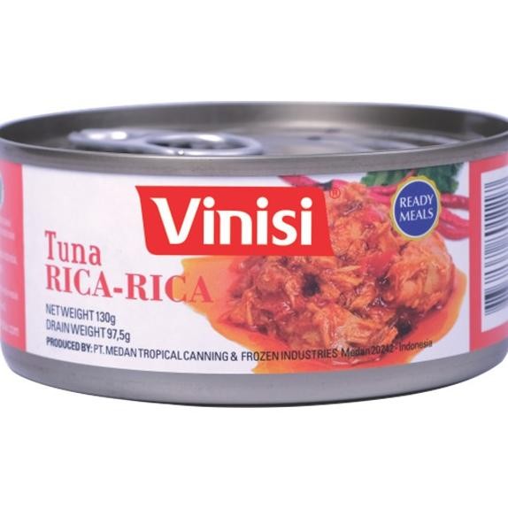 

ready Vinisi Tuna Bumbu Rica-Rica 130 Gr / Tuna Kaleng / Ikan Tuna murah