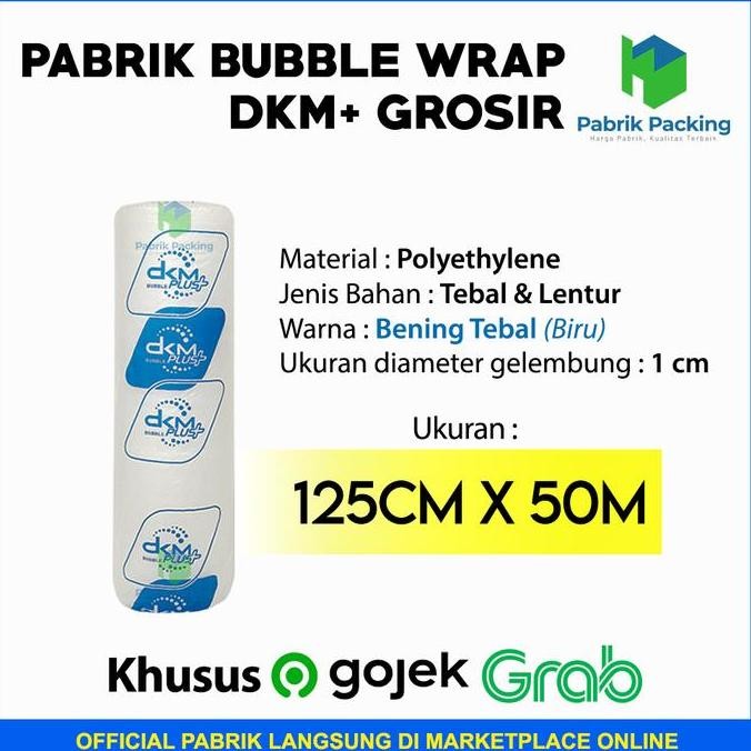 

ready stock PLASTIK BUBBLE WRAP BENING TEBAL 125CM X 50M / BUBBLE WRAP DKM+ 1 ROLL