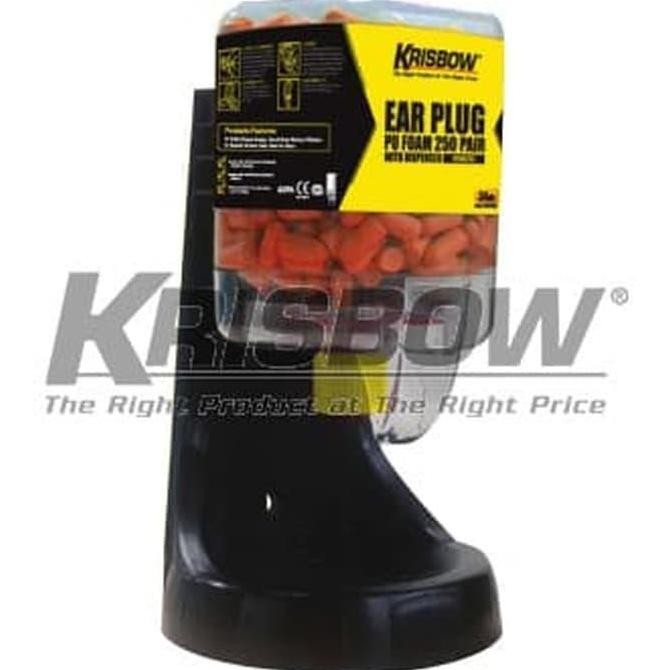 Grosir Penutup Telinga Ear Plug Pu Foam 250 Pair W Disperser Krisbow 101462