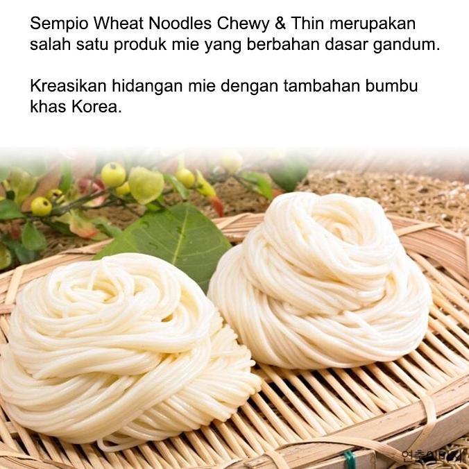 

ready Sempio Wheat Noodles Chewy & Thin - Mie Kering Kenyal Asli Korea 1.5kg murah