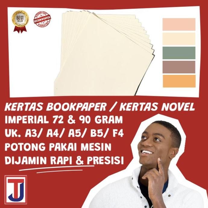 

baru Kertas Book Paper Novel 72 Gram Light Cream Ukuran A4 F4 500 Lembar Untuk Buku Novel - Stationery