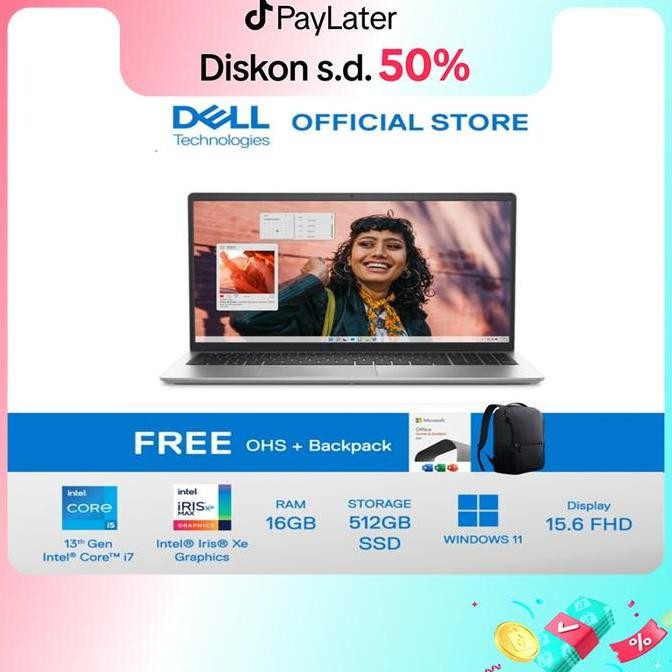 DELL Inspiron 3530 [i7-1355U/16GB RAM/512GB SSD/W11]