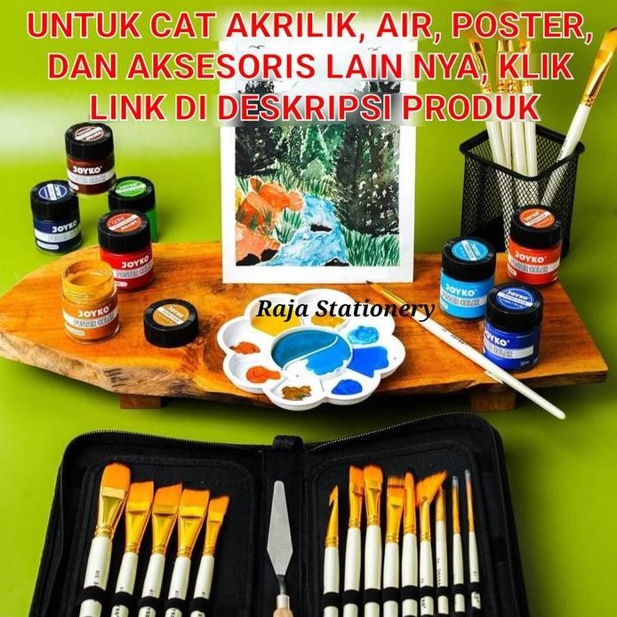 

ready Joyko Brush Set Acrylic / Set Kuas Lukis Cat Akrilik Air Poster BR