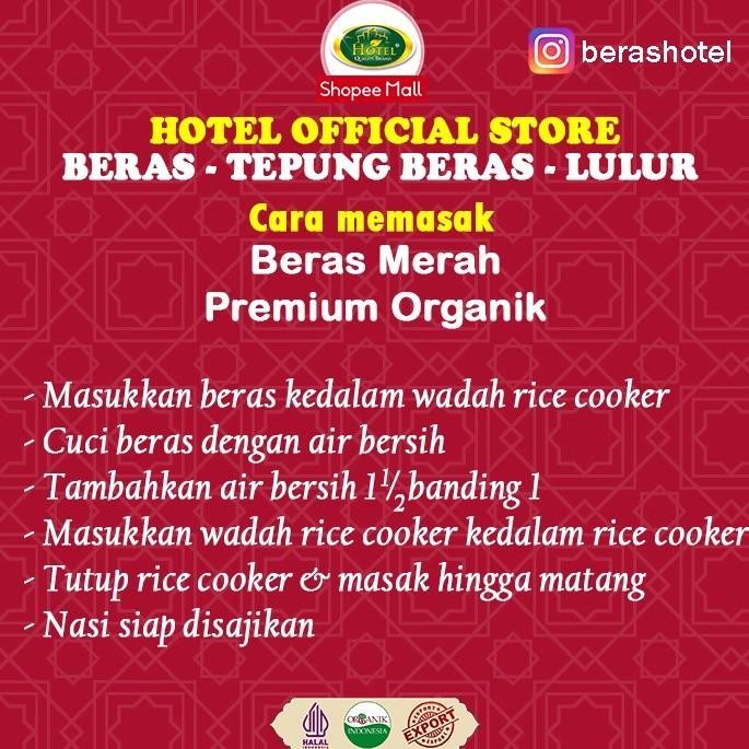 

ready Beras Merah HOTEL 2 kg - Beras Merah Organik - Beras Organik Merah - BERAS HOTEL Organik Merah - HOTEL Beras Organik 2kg murah